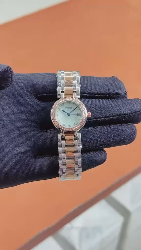 Longines PrimaLuna two-tone women’s watch video