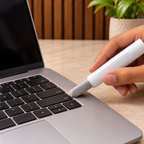PrimePicks Multi-clean pen flocking sponge removing dry dust beside laptop keyboard keys