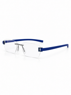 TAG Heuer Rimless Rectangular Optical Frame – Blue Temples - hero view