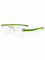 TAG Heuer Rimless Rectangular Optical Frame – Green Temples - hero view