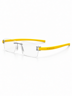 TAG Heuer Rimless Rectangular Optical Frame – Yellow Temples - hero view