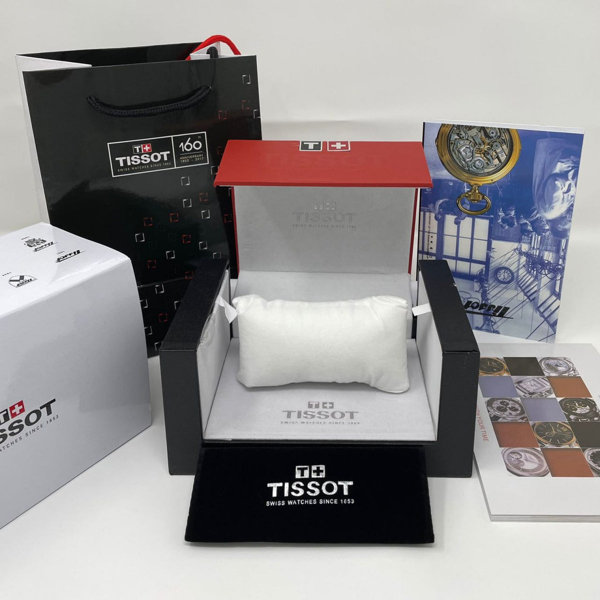 Supplied Tissot OG kit with presentation box, carry bag and booklets