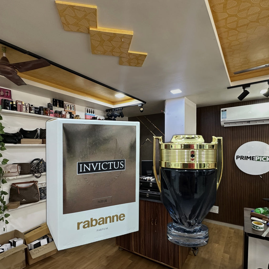 Rabanne Invictus Victory Elixir at PrimePicks office