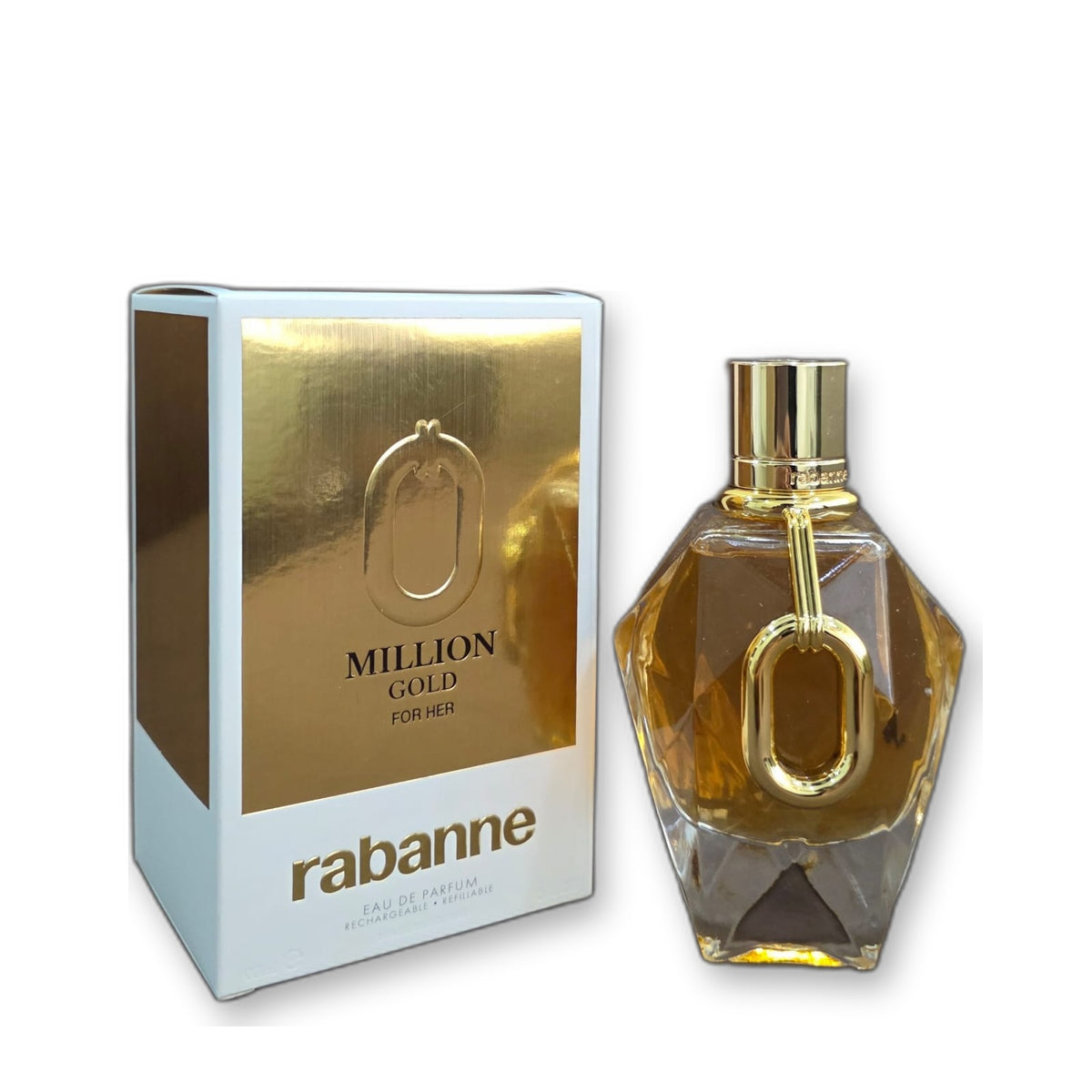 Rabanne Million Gold for Her Eau de Parfum white background product view