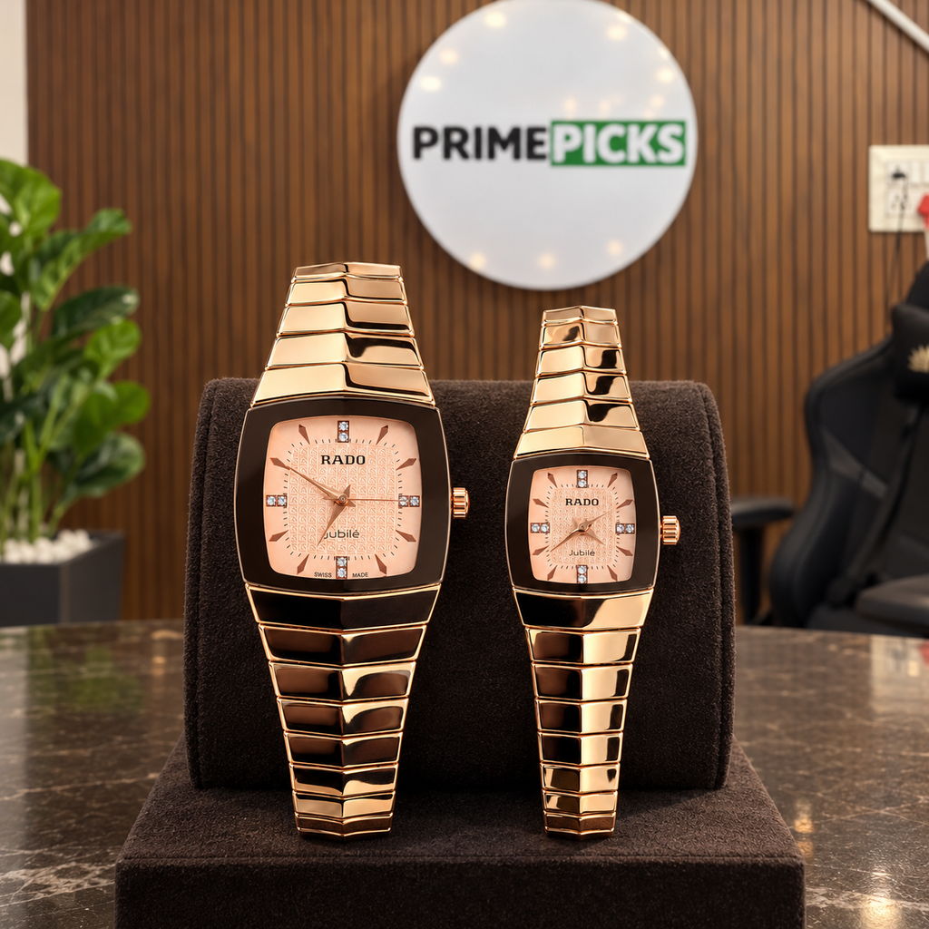 Rado Jubilé couple watch set at the PrimePicks office