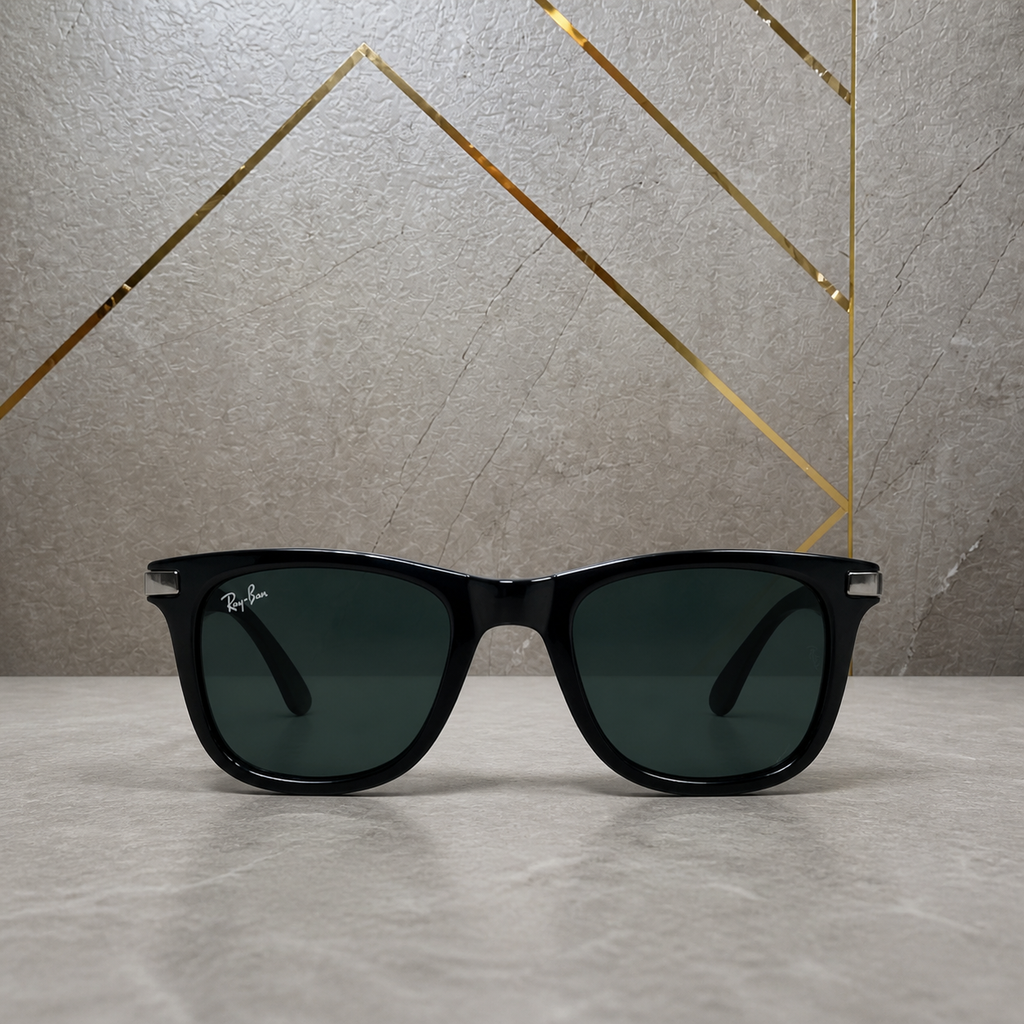 Ray-Ban Model 4287 Black colour sunglasses straight-on front view