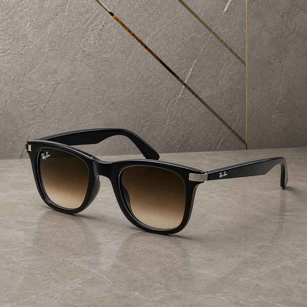 Ray-Ban Model 4287 Brown colour sunglasses alternate view with brown gradient lenses