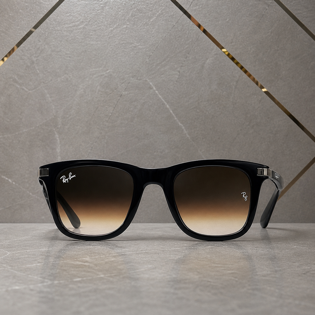 Ray-Ban Model 4287 Brown colour sunglasses straight-on front view