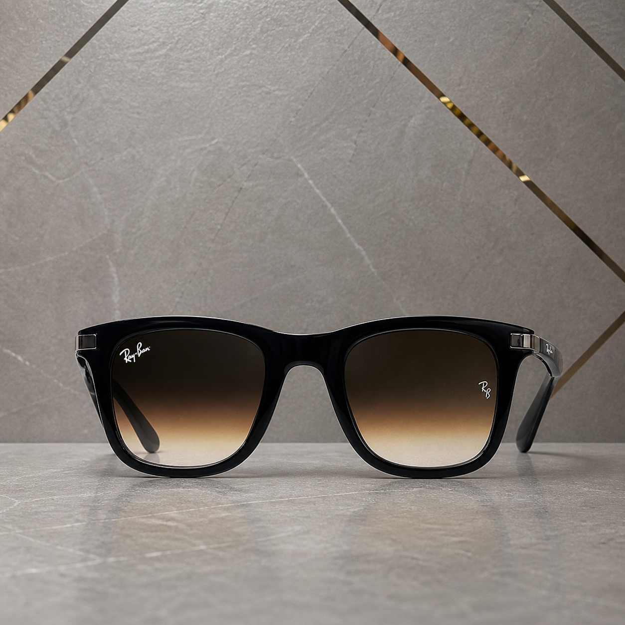Ray-Ban Model 4287 Brown colour sunglasses straight-on front view