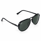 Ray-Ban - Black Aviator G-15 Style - Sunglasses on white background