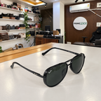 Ray-Ban - Black Aviator G-15 Style - Sunglasses office-front view