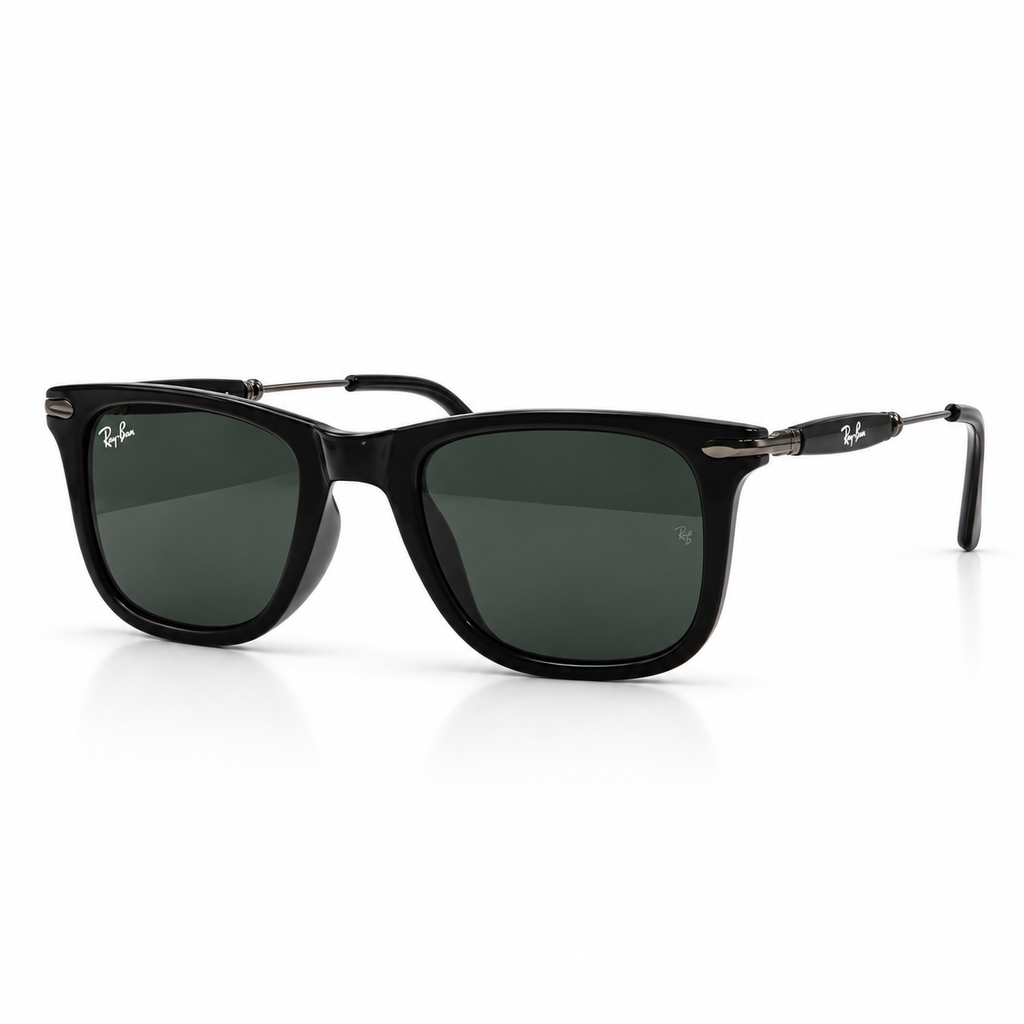 Ray-Ban - Model 4487 Flat-Brow Rectangular - Sunglasses on white background