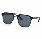 Ray-Ban - Shield Detail Angular - Sunglasses on white background