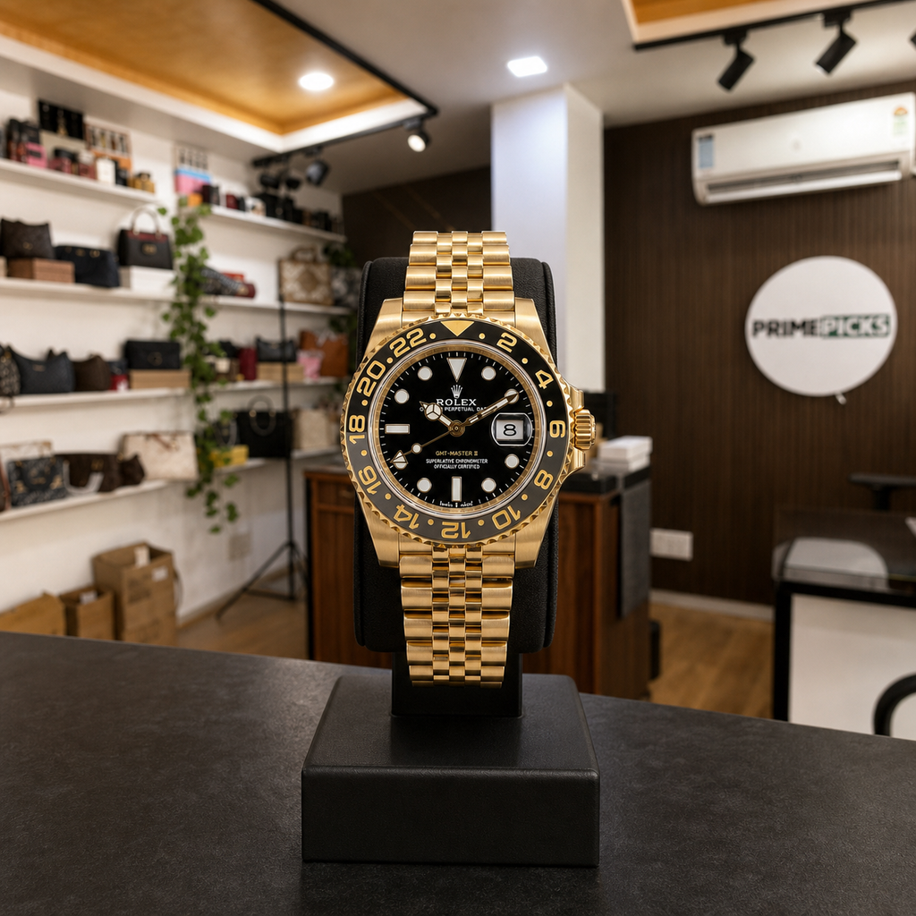 Rolex GMT-Master II gold-tone watch in Primepicks boutique