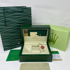 Optional Rolex-style OG-box package on white background