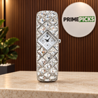 Swarovski Curiosa crystal bangle watch in Silver Tone in PrimePicks office