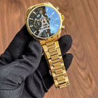 TAG Heuer Carrera tower watch — gold black
