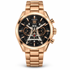 TAG Heuer Carrera tower watch — rose gold black white hero