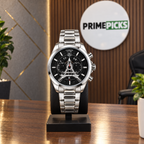 TAG Heuer Carrera tower watch — silver black primepicks office