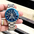 TAG Heuer Carrera tower watch — silver blue