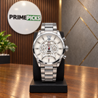 TAG Heuer Carrera tower watch — silver white primepicks office