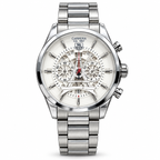 TAG Heuer Carrera tower watch — silver white white hero