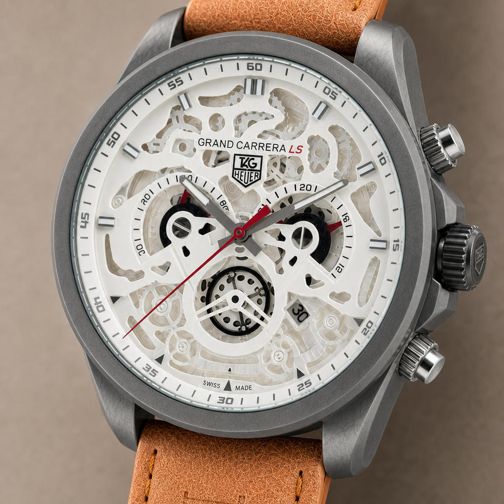 Tag Heuer Skeleton CR7 — dial and case detail