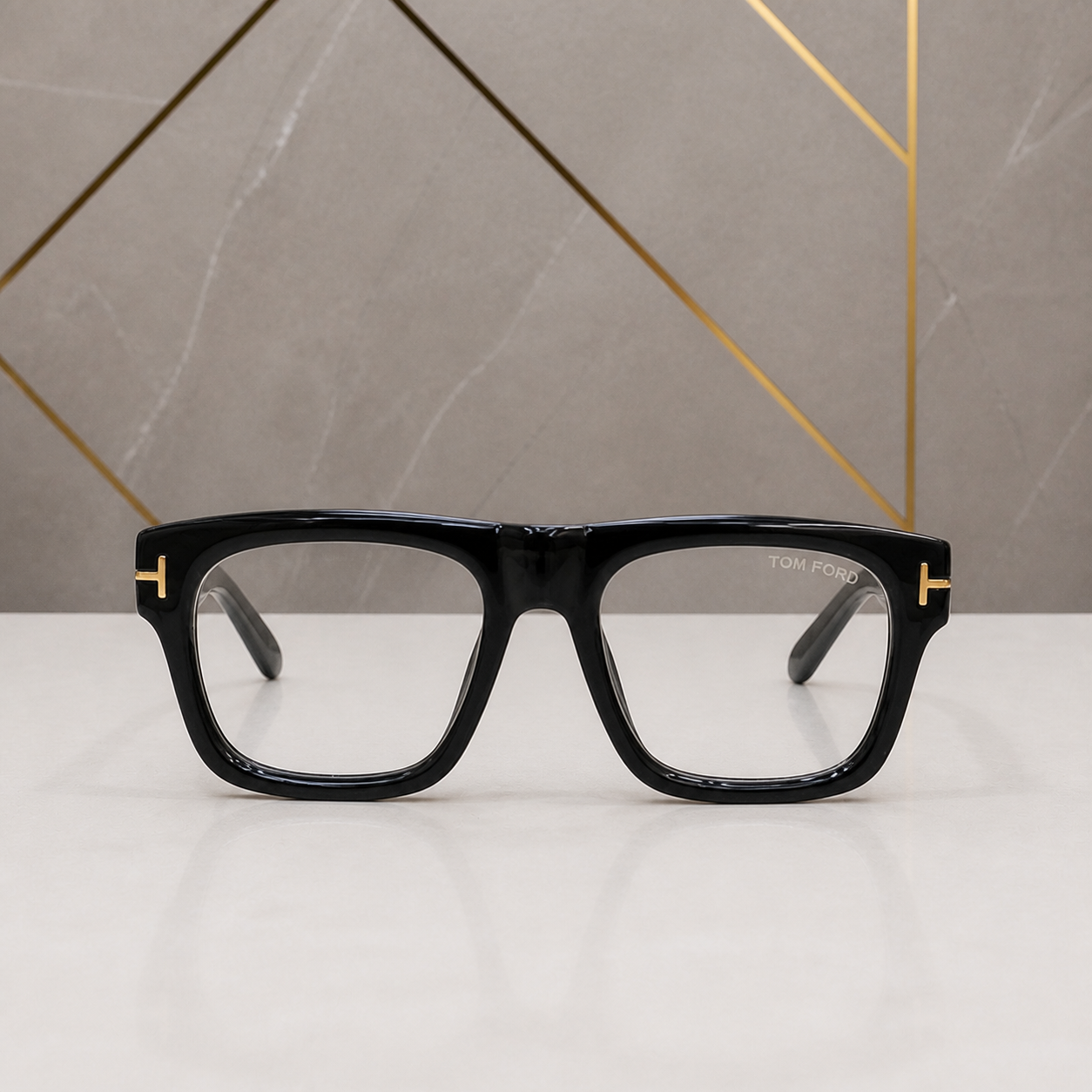 Tom Ford Model 259 clear-lens frame straight-on view