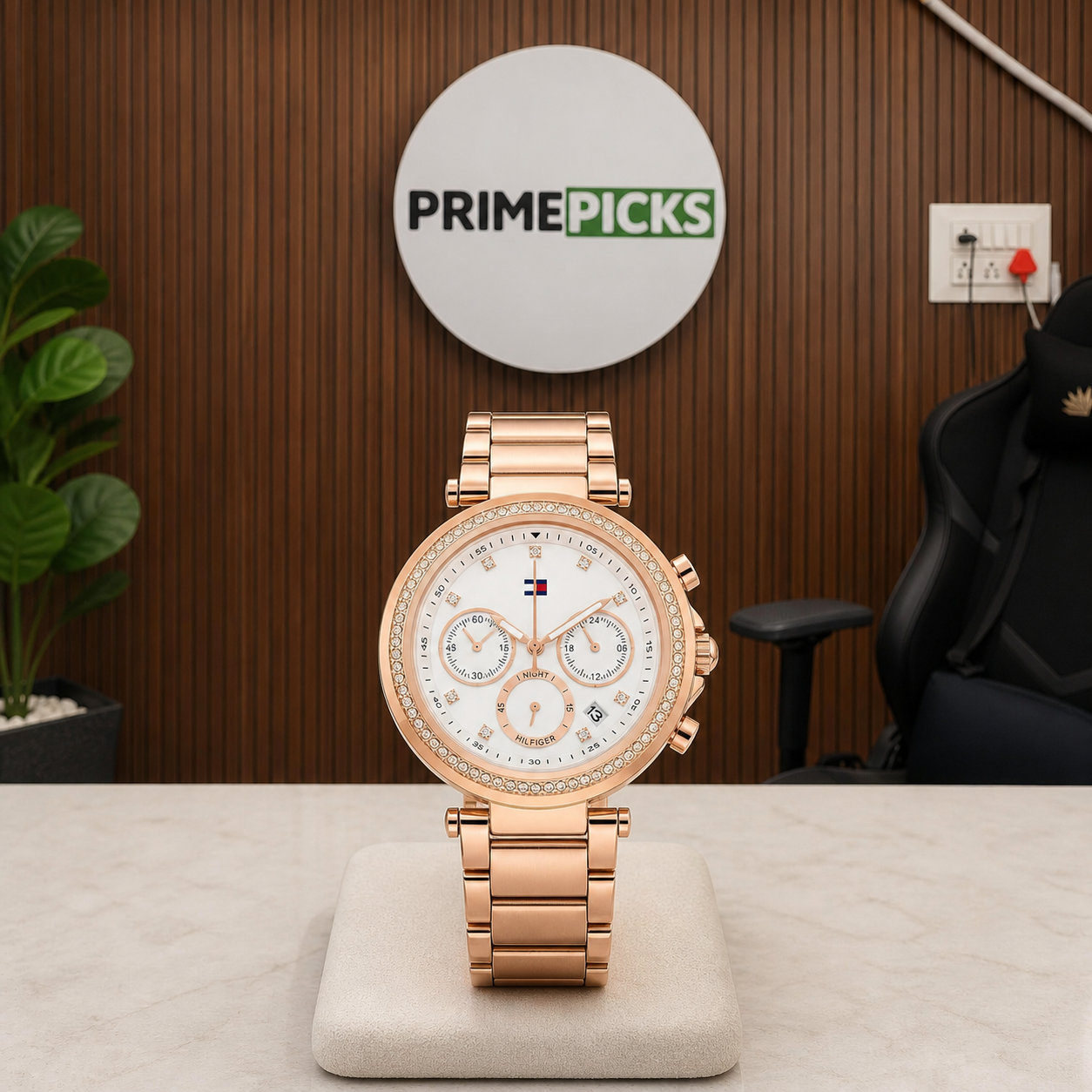 Tommy Hilfiger Drop 2 TH1782705 rose gold women’s watch in Primepicks office