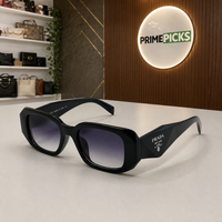 Prada Gloss Black and Smoke Gradient sunglasses - front hero