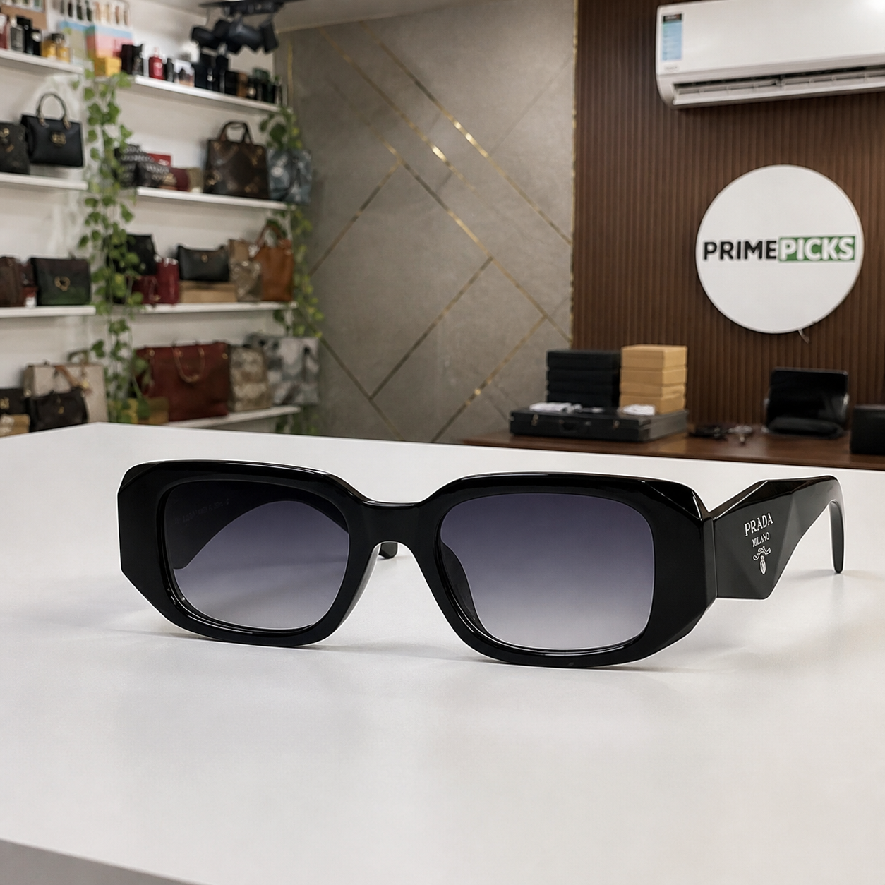 Prada Gloss Black and Smoke Gradient sunglasses - additional view