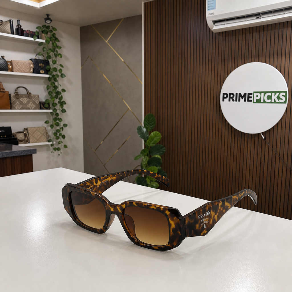 Prada Tortoiseshell and Brown Gradient sunglasses - office lifestyle