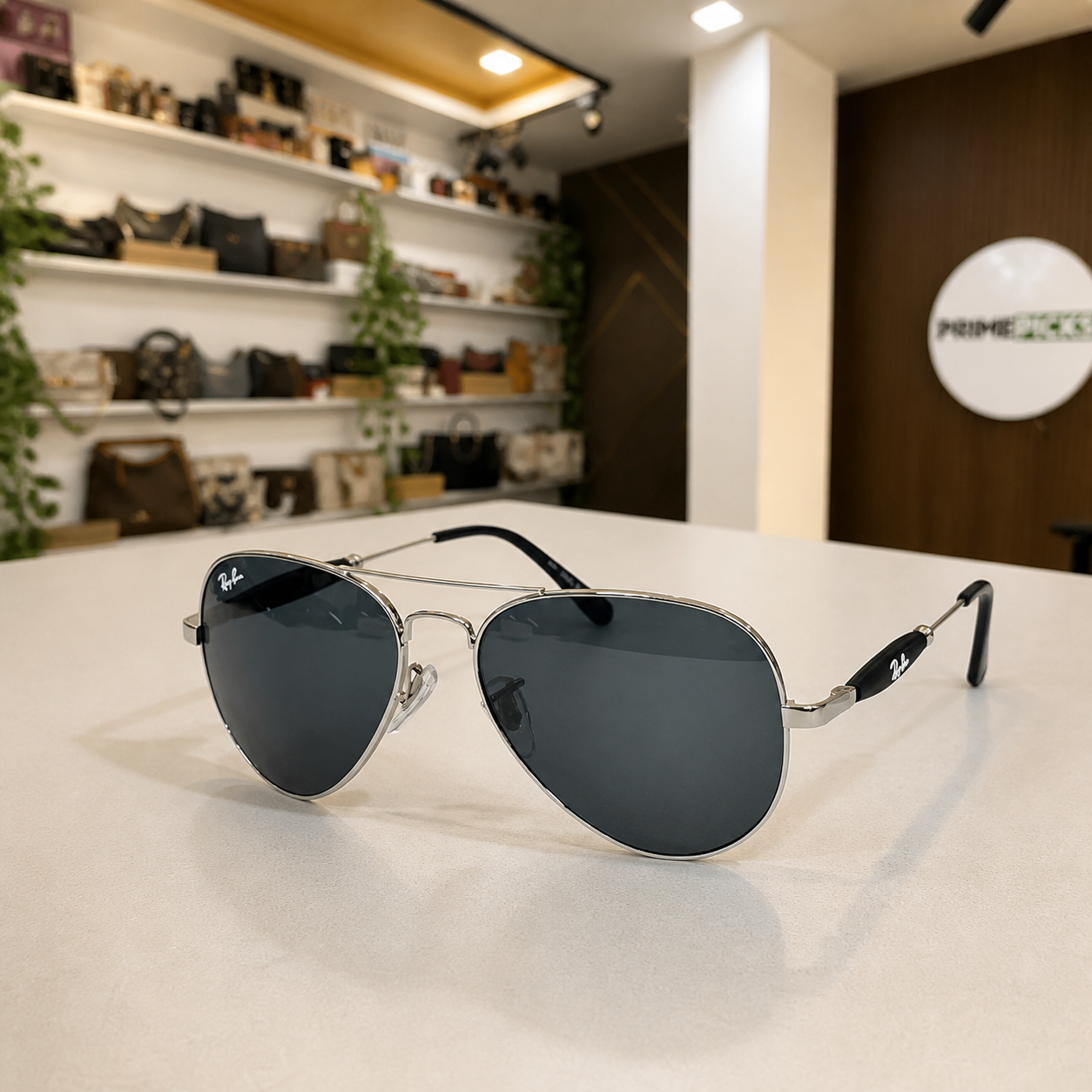 Ray-Ban 3517 Silver / Dark Smoke aviator sunglasses - additional product view