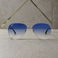 Ray-Ban 3517 Silver / Blue Gradient aviator sunglasses - front hero view