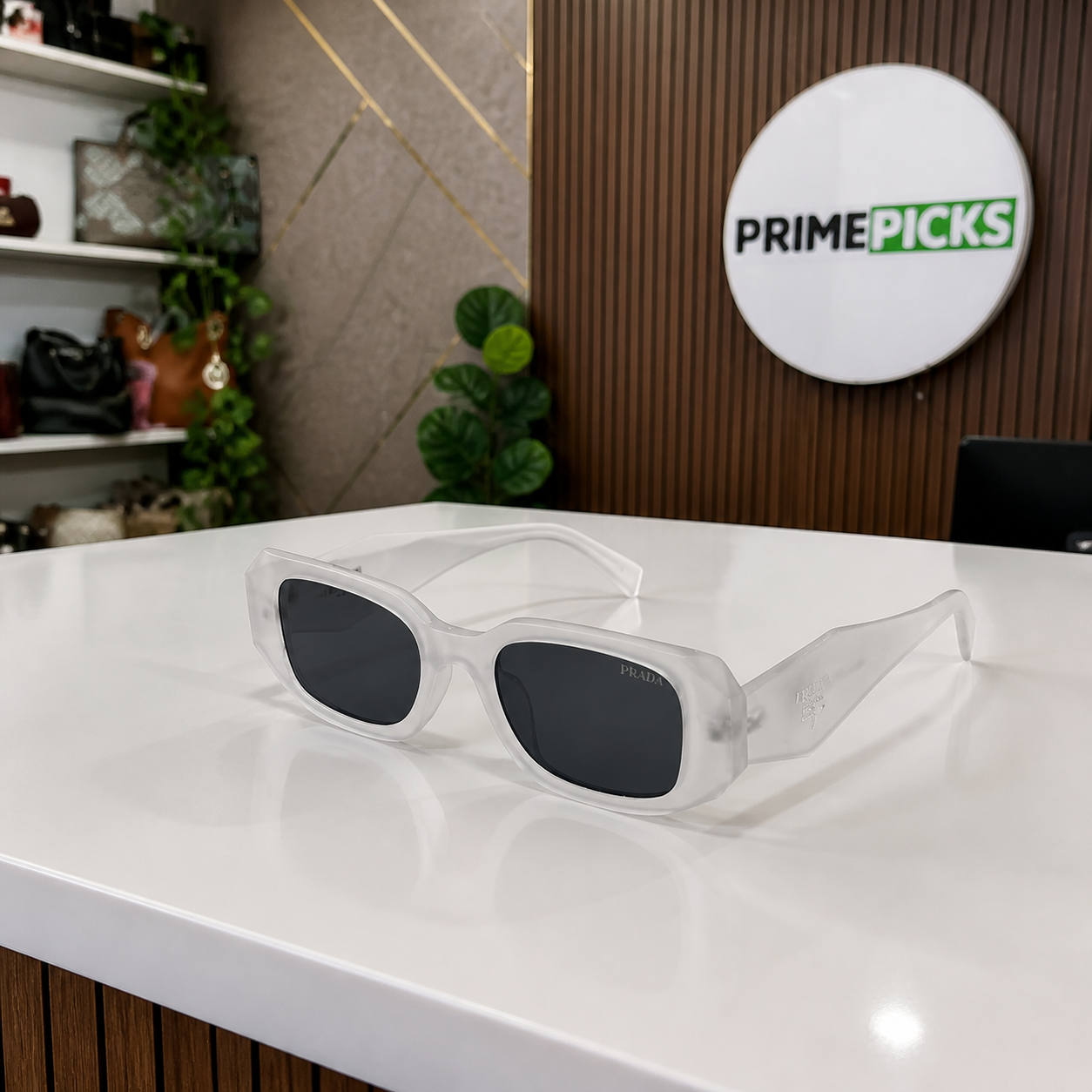 Prada Crystal Clear and Dark Smoke sunglasses - additional view