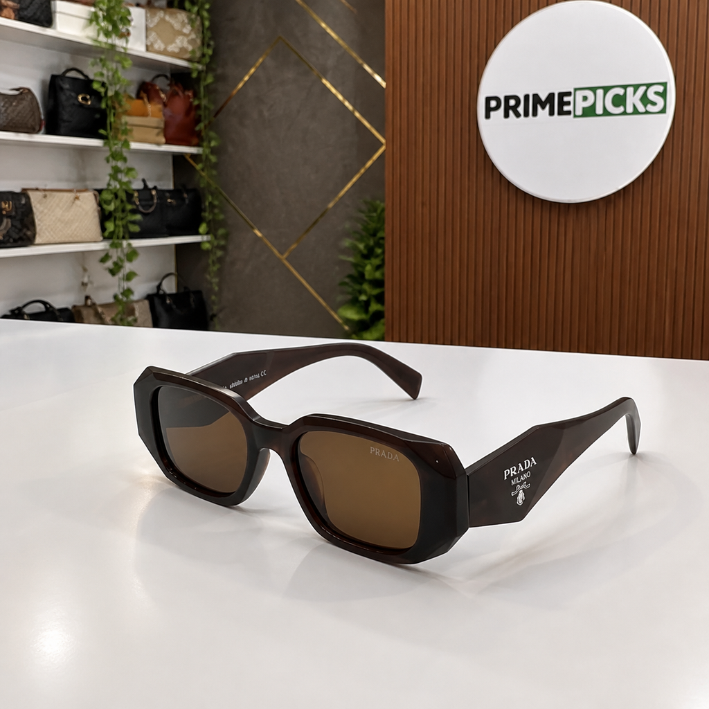 Prada Dark Brown and Brown sunglasses - alternate angle