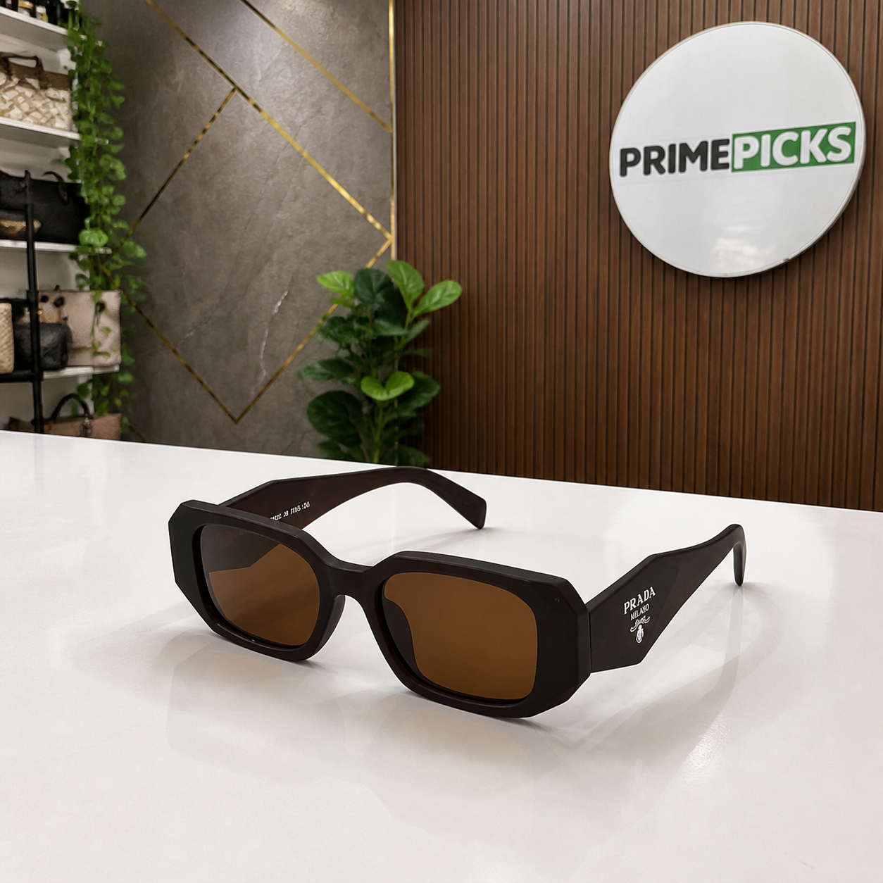Prada Dark Brown and Brown sunglasses - additional view