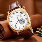 Vacheron Constantin gold white-dial brown-strap watch original product photo