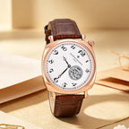 Vacheron Constantin rose-gold white-dial brown-strap watch original product photo