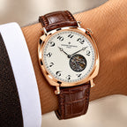 Vacheron Constantin rose-gold white-dial brown-strap watch original product photo alternate view