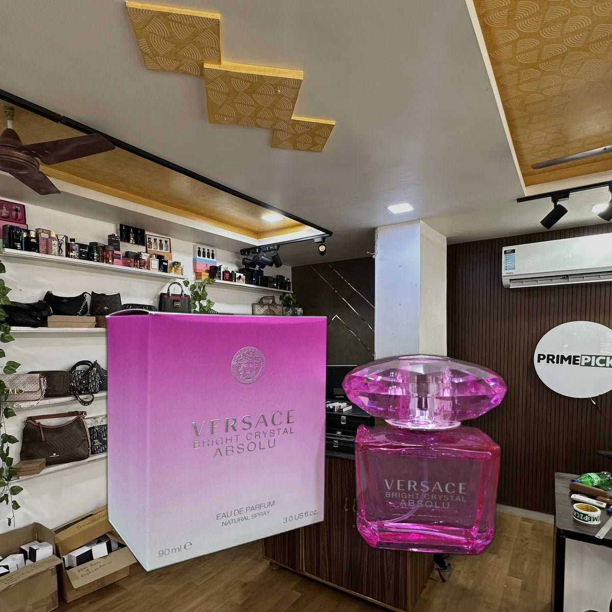 Versace Bright Crystal Absolu Eau de Parfum PrimePicks office view