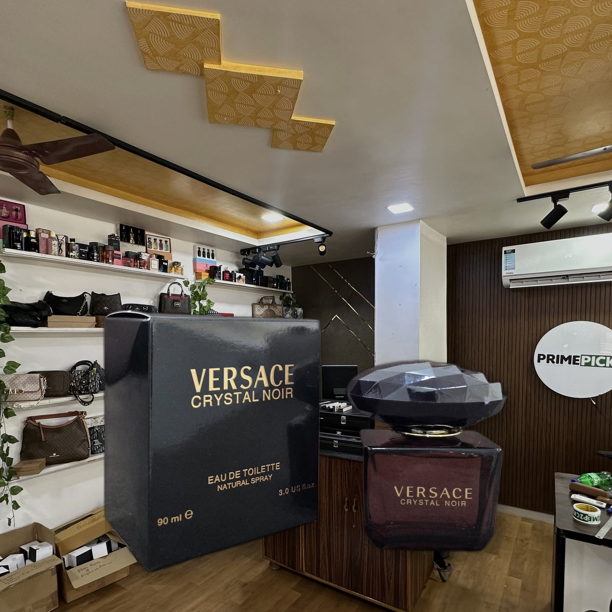 Versace Crystal Noir PrimePicks office view