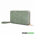 Primepicks Women’s Double zip Wallet