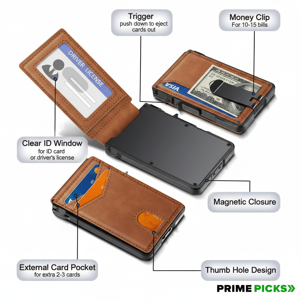 Primepicks  Ultra Thin Men’s Wallet